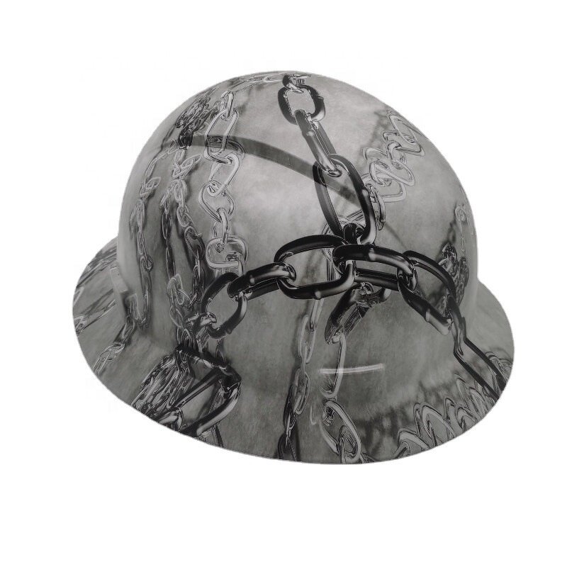 Construction Hard Hat Manufacturer - ANSI Light Weight Carbon Fiber Print HDPE Reinforced Industrial Safety Helmet with Splash Guard Styles