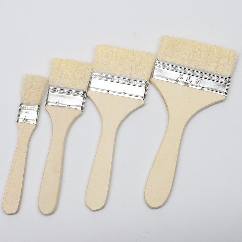 Paint Brushes Manufacturer - Industrial Grade 1 2.5 3 4 Inch Wool Fiber Bulk Wooden Handle Professional Hand Tools DIY Customizable OEM