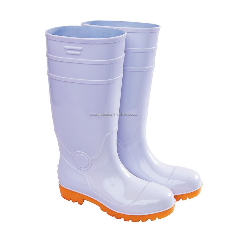 Men's Rain Boots Manufacturer - New Material Clean High Quality PVC Insole Non-Slip Knee-High Cotton Lining for Outdoor Work & Garden Use