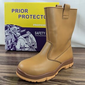 Men's Safety Boots Manufacturer - Popular High Cut Top Layer Genuine Leather Work New Fashion Industrial Construction