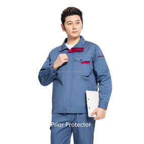 Construction Work Uniform Manufacturer - 80/20 TC Cotton Thick Twill Breathable PPE Sets Knee-Length Design Safety Unisex