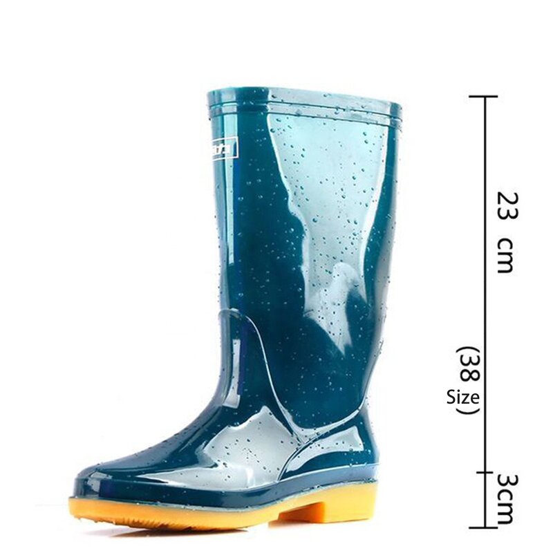 Men's PVC Rain Boots Manufacturer - Knee-Length Waterproof Rubber Custom Printed High Mining Wholesale Shoes Steel Toe Mesh for Summer Winter