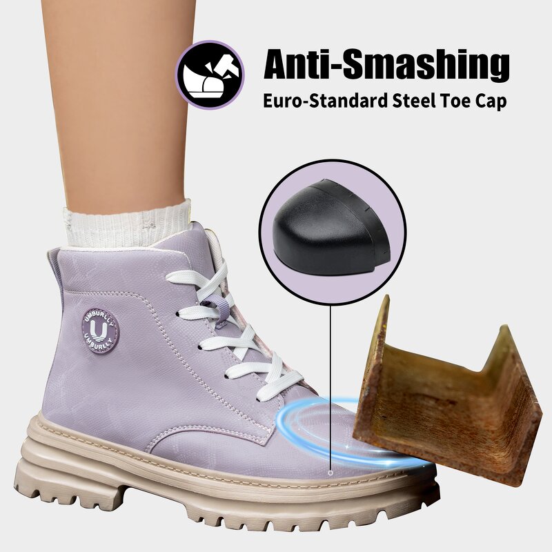 Lady Women Safety Shoes Manufacturer - Wholesale Cheap Price Heavy Duty Steel Toed Work Boots Microfiber Upper