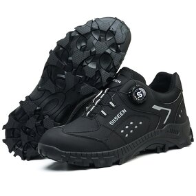 Men's Casual Safety Shoes Manufacturer - Lightweight Steel Toe Stylish Breathable Comfortable Microfiber Upper Metal Custom Logo