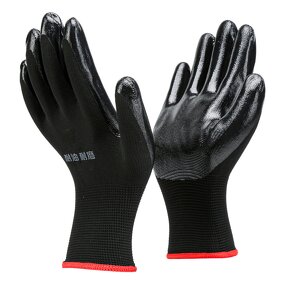 Nitrile Coated Gloves Manufacturer - 32 Grams Garden High Impact Flexible Customizable Red Construction Protective Cut Work Safety