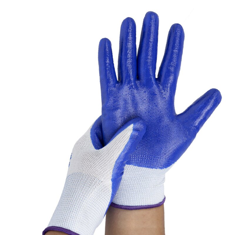 Nitrile Coated Gloves Manufacturer - 32 Grams Garden High Impact Flexible Customizable Red Construction Protective Cut Work Safety