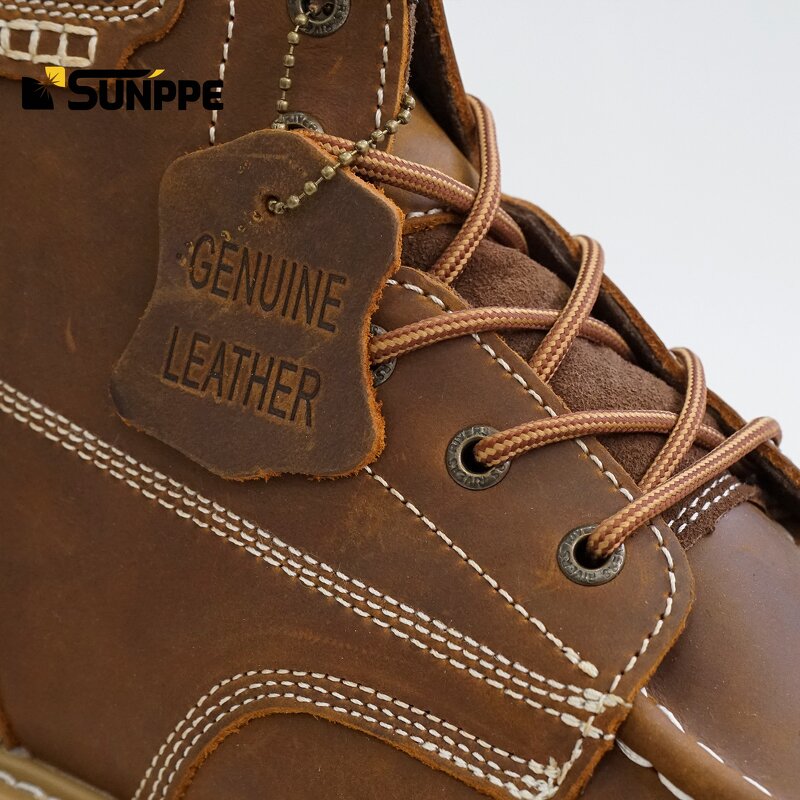 EN20345 Safety Boots Manufacturer - Custom Crazy Horse Leather S3 Half Knee Cowboy Good Welt Year