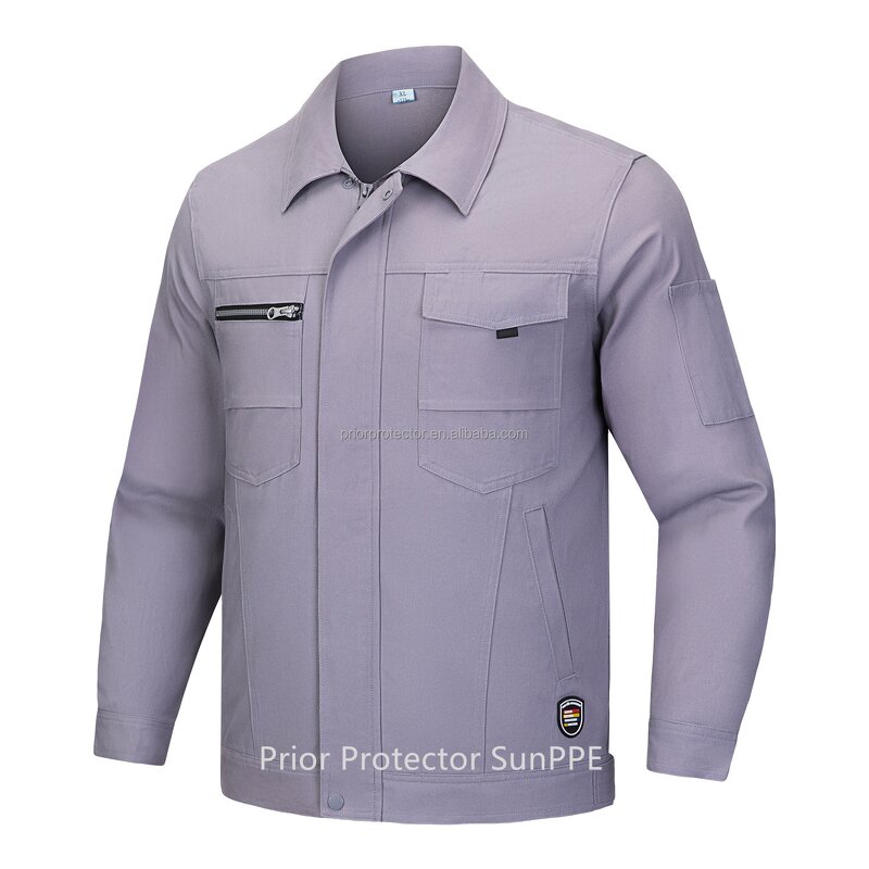 Construction Work Suits Manufacturer - 100% Cotton 270 Grams Thick Twill Breathable Knee-Length Design for Safety Working Clothes