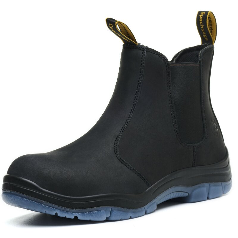 Women's Safety Boots Manufacturer - Glass Fibre Toe Genuine Leather Chelsea Work Casual Mid Cut Engineering Expensive for Men