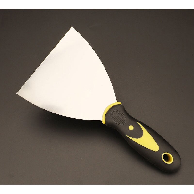 Painters' Plastering Knife Manufacturer - Stainless Steel Plastic Hammer End Handle Multi-Functional Industrial DIY Grade Bent Bevel Edge