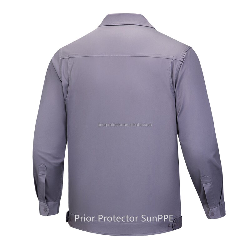 Construction Work Uniform Manufacturer - 100% Cotton 270 Grams Thick Twill Breathable PPE Sets Knee-Length Design Safety Customized Logo Unisex