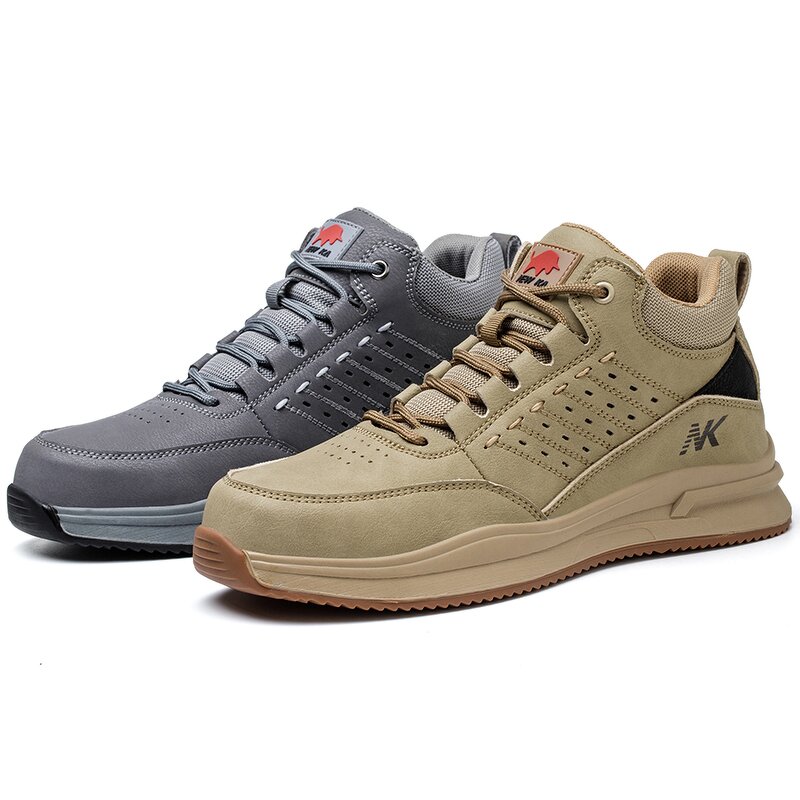 Men's Steel Toe Safety Shoes Manufacturer - Anti Puncture Microfiber Upper Shoelaces Mesh Lining Good Quality