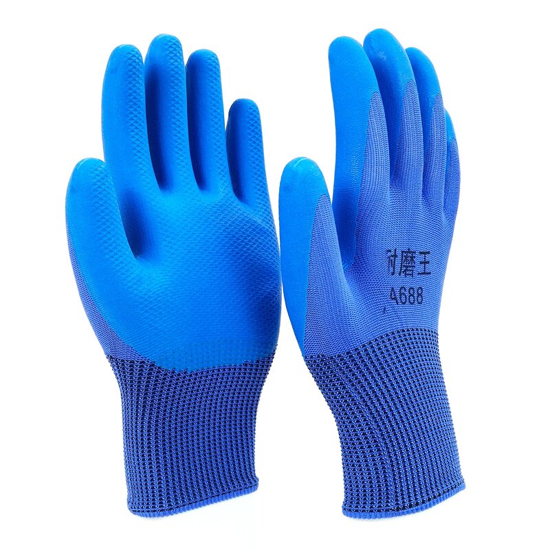 PU Coated Gloves Manufacturer - 42 Grams High Impact Dipped Nitrile Grey Construction Protective Safety for Industrial Work Guangzhou