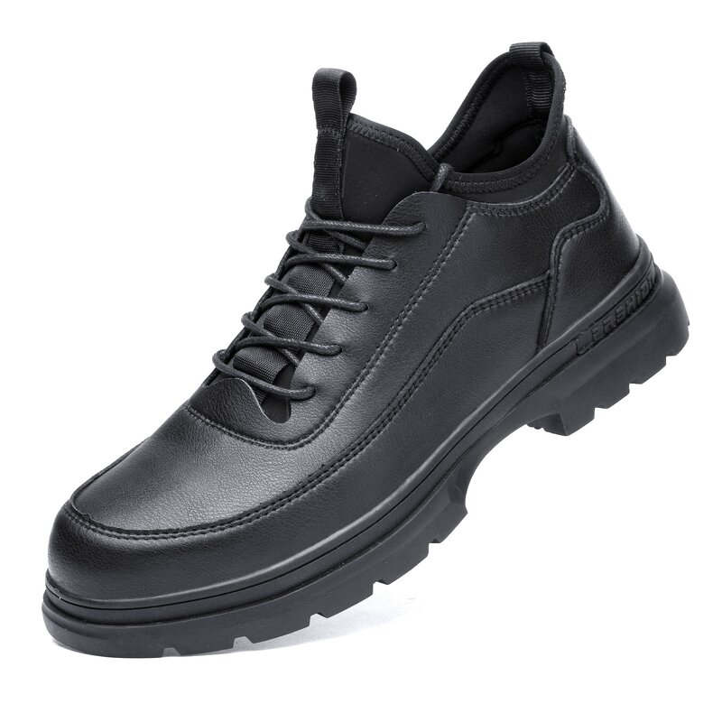 Men's Work Boots Manufacturer - Premium CSA Approved High Sole Wedge Leather Upper Lace Welding Brown for Winter Factory Use