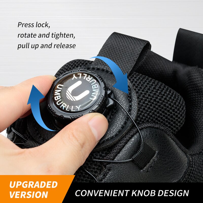 Men's Steel Toe Safety Shoes Manufacturer - Black Breathable Anti-smashing Quick Lacing Non-slip Security Guard Shoes