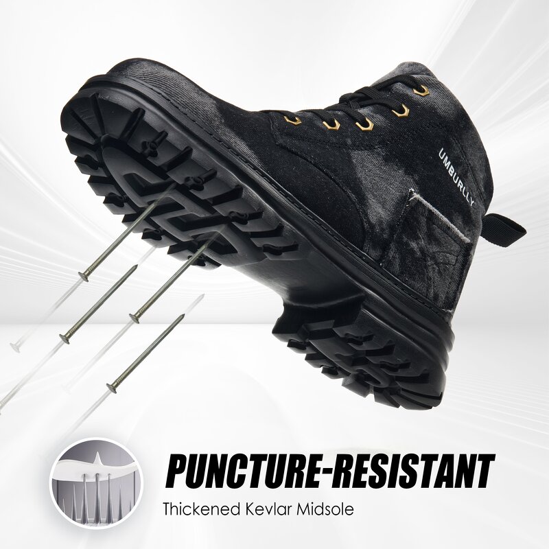 Unisex Safety Shoes Manufacturer - Wholesale Cheap Price Anti-Slip Heavy Duty Steel Toed Work Boots Canvas Upper for Factory Use Winter