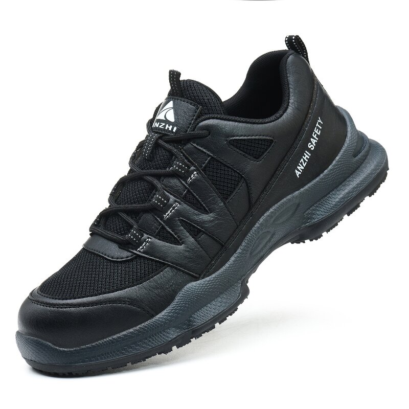 Steel Toe Safety Shoes Manufacturer - High Quality SRC Anti Slip Sole Sport Mesh Upper Factory Work Sports Lightweight Industrial Unisex