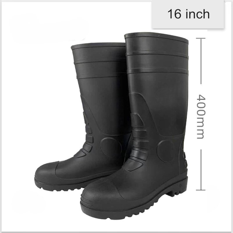 Rubber Wellington Rain Boots Manufacturer - Custom Color with Steel Toe Safety PVC CE Certified Waterproof for All Seasons