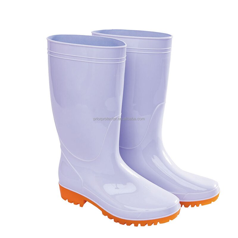 Men's Rain Boots Manufacturer - New Material Clean High Quality PVC Insole Non-Slip Knee-High Cotton Lining for Outdoor Work & Garden Use