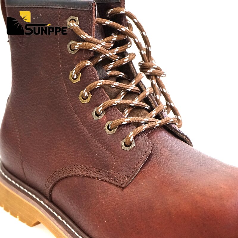 Men's Safety Boots Manufacturer - High Quality Goodyear Welt Steel Toe Western Cowboy Style Oil & Work Resistant for Winter & Summer