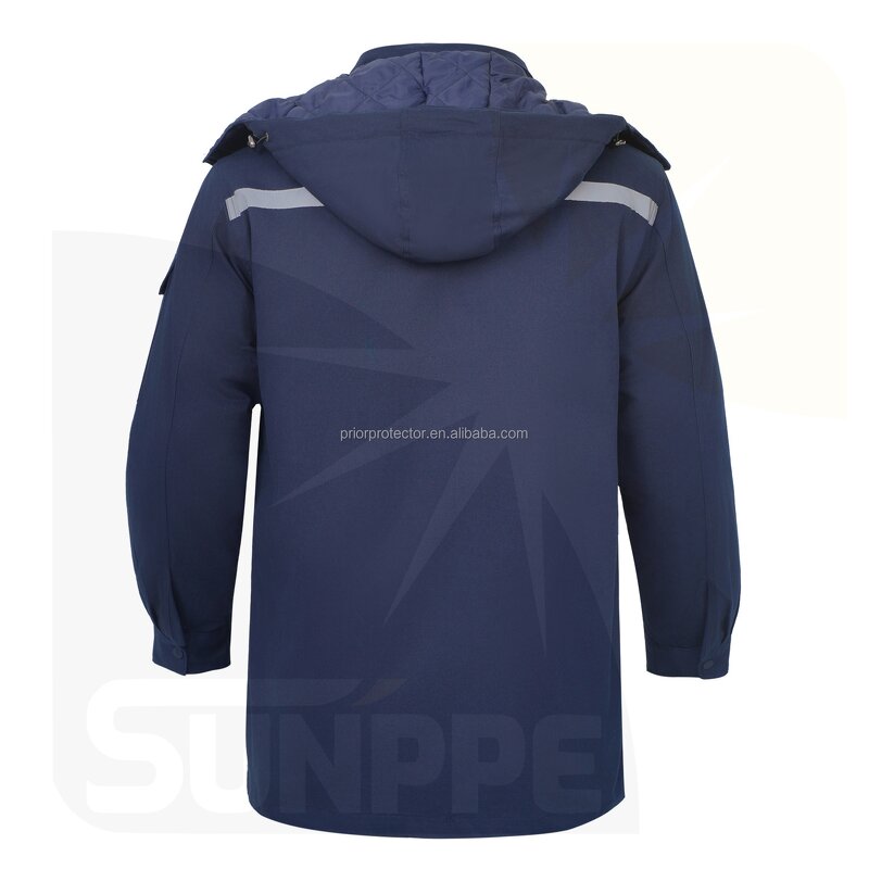 Winter Work Clothes Manufacturer - SunPPE 100% Cotton Silk Lining Site Custom Logo Complete Plus Thick Women Men's Keep Warm Uniform