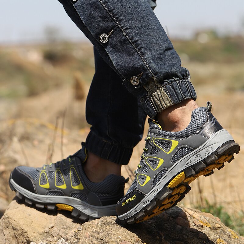 Steel Toe Safety Shoes Manufacturer - High Quality Hiking Factory Work Sports Quick Lacing MD Rubber Winter Industrial Unisex