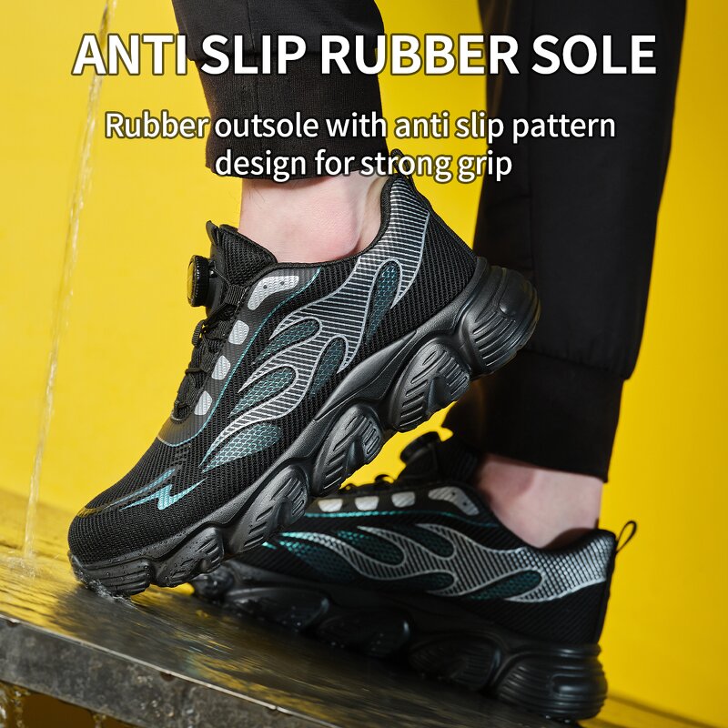 Steel Toe Safety Shoes Manufacturer - High Quality Sport New Style Mesh Upper Factory Work Sports Lightweight Industrial Unisex