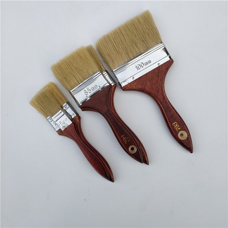 Paint Brushes Manufacturer - Professional High-Grade Bulk with Red Handle 1 2.5 3 4 Inch DIY Industrial Wooden Hand Tools OEM Customizable