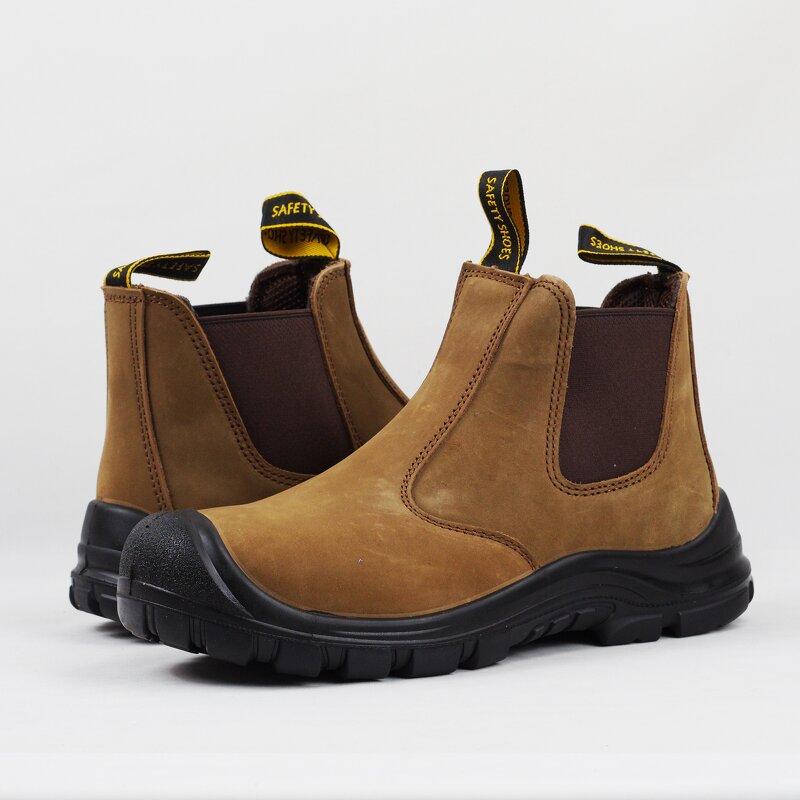 Safety Shoes Manufacturer - ZP for Men & Women Low Cut Casual Chelsea Sneaker with Genuine Leather and PU Outsole Steel Toe for Winter Season