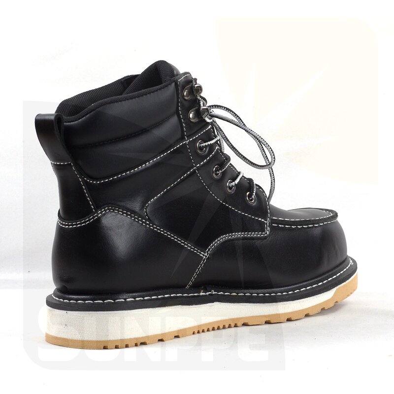 Men's High Boots Manufacturer - High Quality Genuine Leather Waterproof Lining Goodyear Welt Oil-Resistant Work Safety