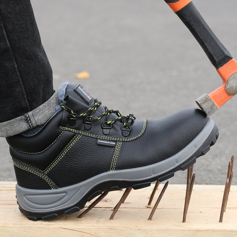 Unisex Safety Shoes Manufacturer - CE Nubuck Working Fashion Casual Steel Toe Construction Work Boots for Men & Women