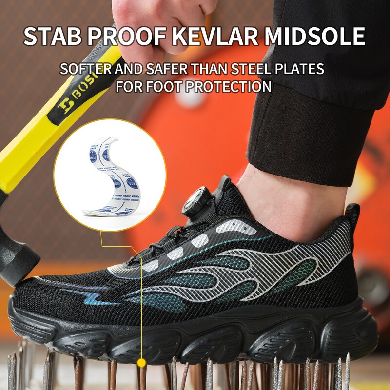 Steel Toe Safety Shoes Manufacturer - High Quality Sport New Style Mesh Upper Factory Work Sports Lightweight Industrial Unisex
