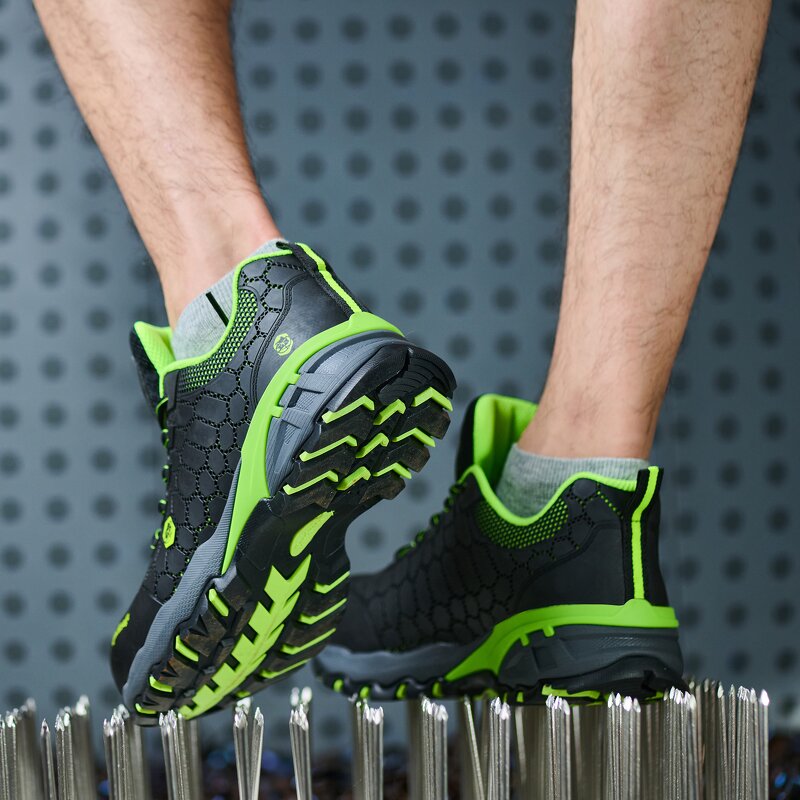 Men's Casual Safety Shoes Manufacturer - SUNPPE New Arrivals Steel Toe Fashion Style MD Rubber Sole Comfortable Upper Metal Custom Logo