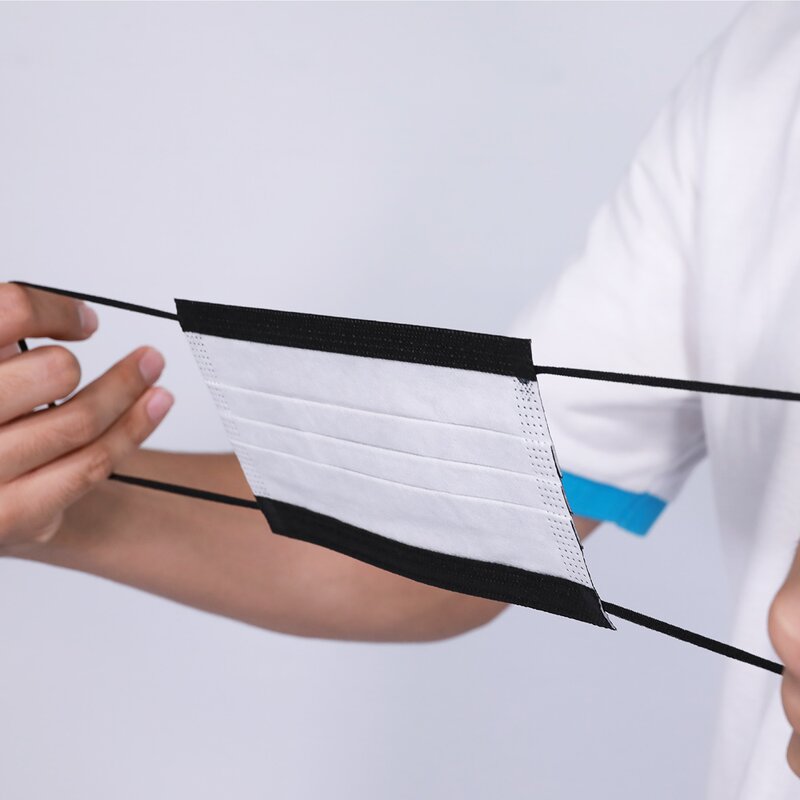 Disposable Medical Face Mask Manufacturer - Colorful for Adults for Personal Care Black Color EN14683