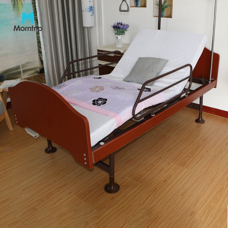 Medical Hospital Bed Manufacturer - Factory Direct Wooden for Nursing Home Patient Recovery Back Lift Fowler