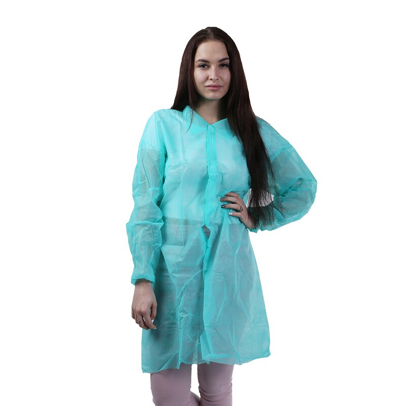 Disposable Lab Coats Manufacturer - Low Price Unisex Breathable Dustproof 20-50gsm Polypropylene Non Woven with CE ISO