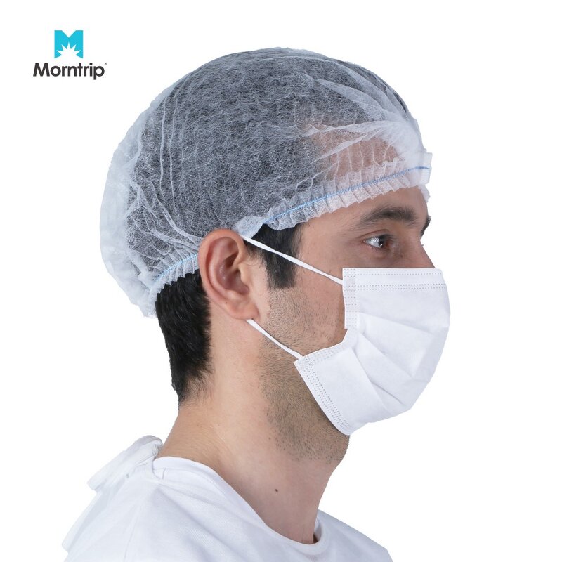 Disposable Bouffant Caps Manufacturer - Morntirp Custom Hair Net Elastic Dust Cap for Medical Spa Salon