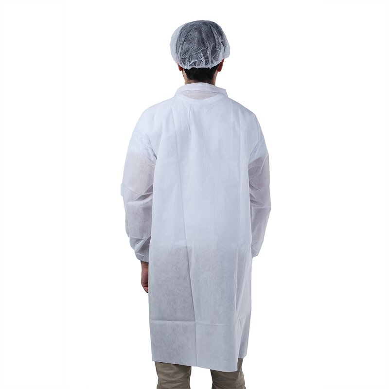 Disposable Lab Coats Manufacturer - Premium Quality Laboratory Clothes Non Woven Waterproof with Buttons