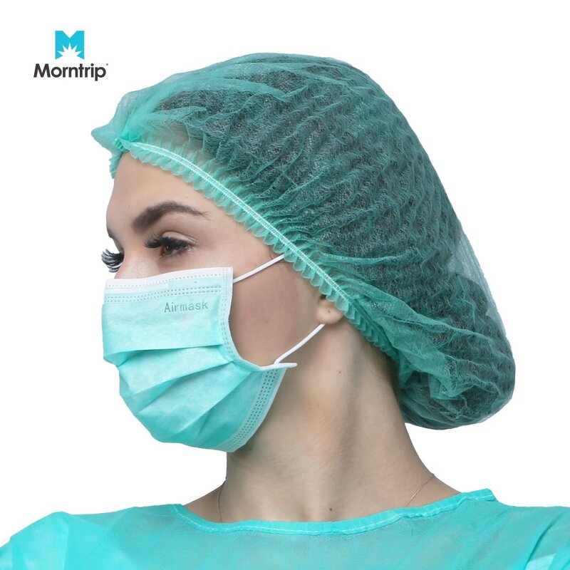 Disposable Hairnet Manufacturer - Mesh Spunbond Bouffant PP Nonwoven Isolation Elastic Dustproof Mob Cap