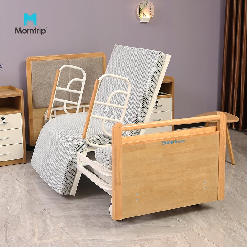 Electric Nursing Bed Manufacturer - Multifunctional Medical for Home Care Rotating Assist Off Semi Fowler Bed