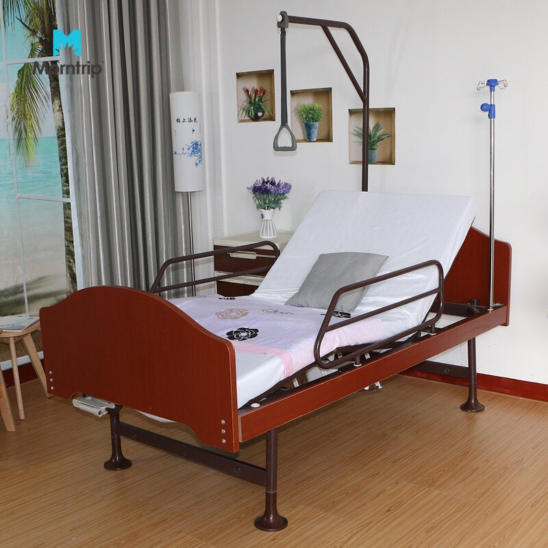 Medical Hospital Bed Manufacturer - Factory Direct Wooden for Nursing Home Patient Recovery Back Lift Fowler