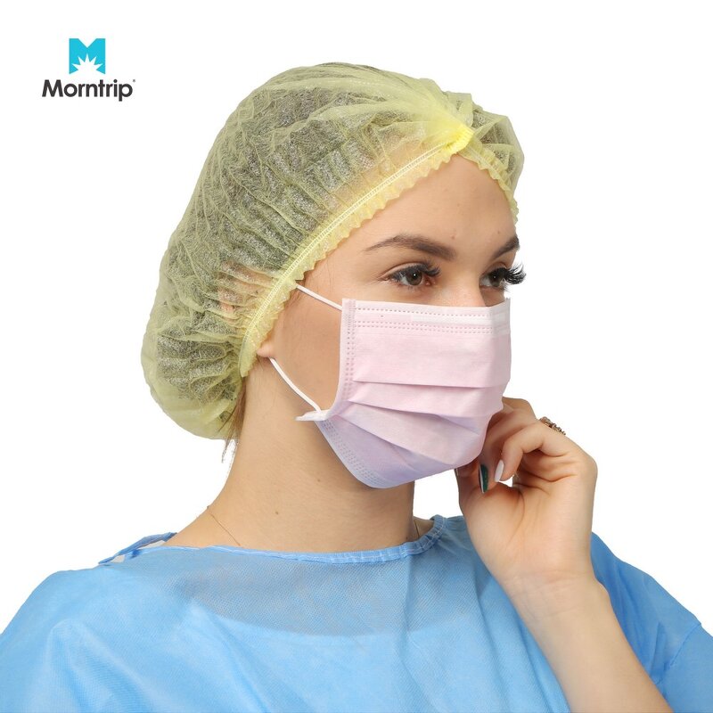 Disposable Hair Cap Manufacturer - Food Industry Nurse Non Woven for Kitchen Head Cover White Bouffant