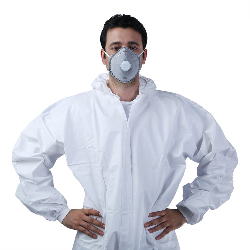 Disposable Coveralls Manufacturer - OEM Accepted Type 5 6 Anti Static SMS Back Reinforced Microporous