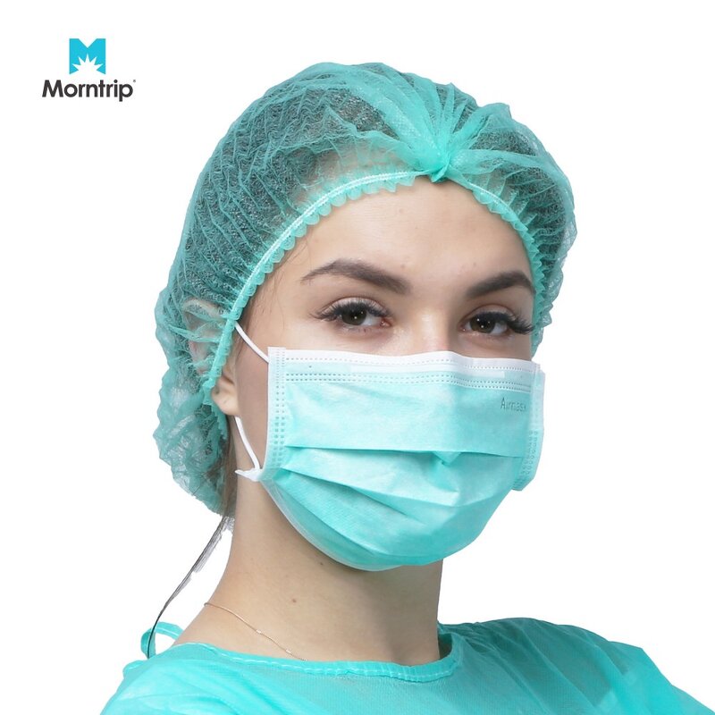 Disposable Hairnet Manufacturer - Mesh Spunbond Bouffant PP Nonwoven Isolation Elastic Dustproof Mob Cap