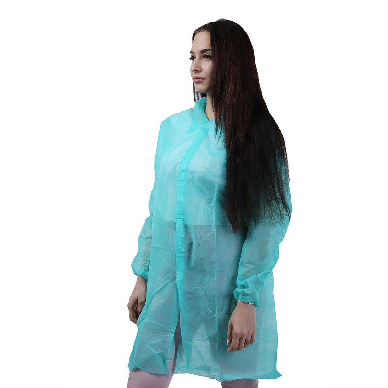 Disposable Lab Coats Manufacturer - Low Price Unisex Breathable Dustproof 20-50gsm Polypropylene Non Woven with CE ISO