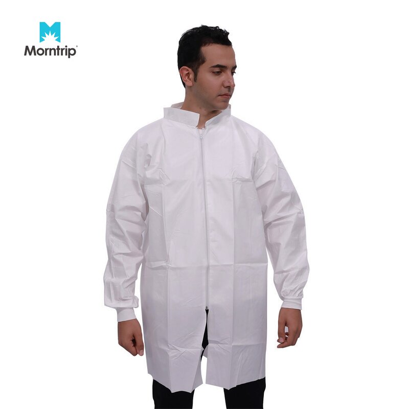 Lab Coat Manufacturer - Factory Price Customization Unisex Dust-proof Disposable White Blue
