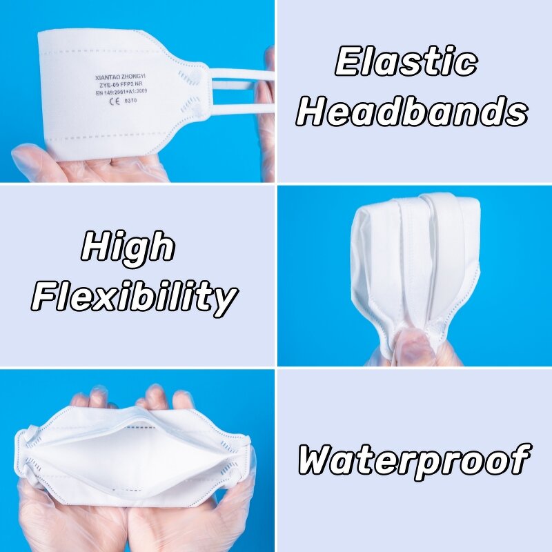 Disposable Protective Dust Masks Manufacturer - Best Selling EN 149 White Adult Breathable FFP2 Particulate Respirator