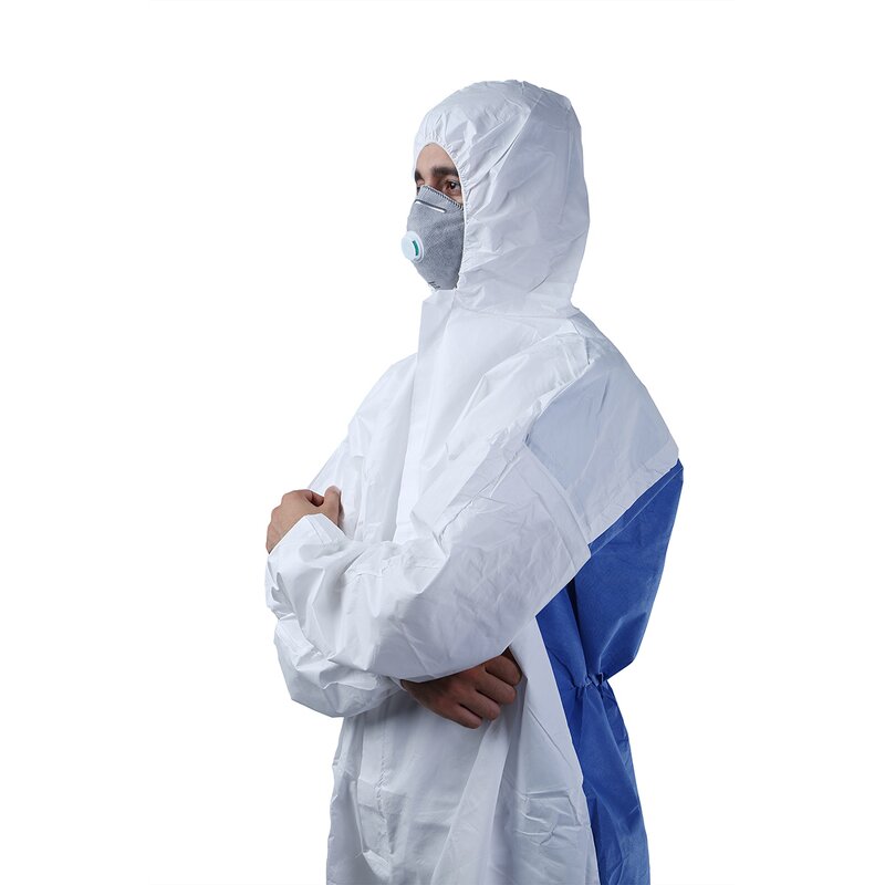 Disposable Coveralls Manufacturer - OEM Accepted Type 5 6 Anti Static SMS Back Reinforced Microporous