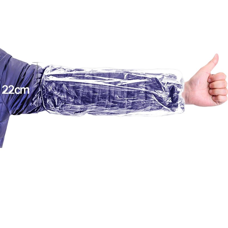 Disposable Arm Sleeves Manufacturer - Cheap Blue Eco-friendly Long Protective Anti-static Polyethylene Elastic