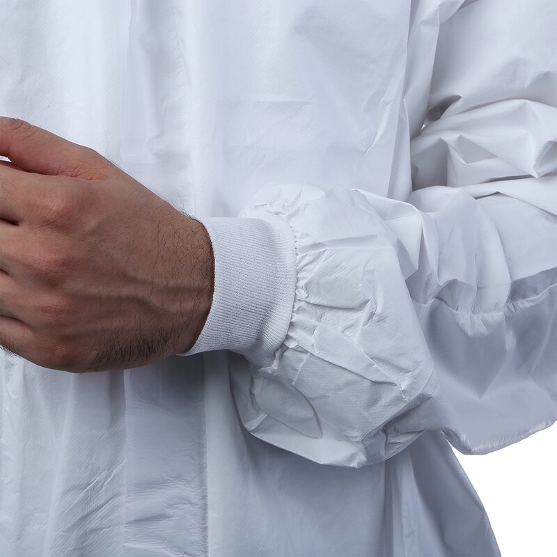 Disposable Coveralls Manufacturer - OEM Accepted Type 5 6 Anti Static SMS Back Reinforced Microporous